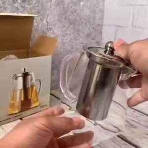 قوری پیرکس کف مربع