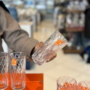 لیوان طرح لوزی deli glass