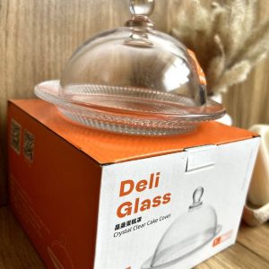 ظرف کره خوری شیشه ای دربدار