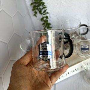 نیم لیوان پیرکس دسته رنگی